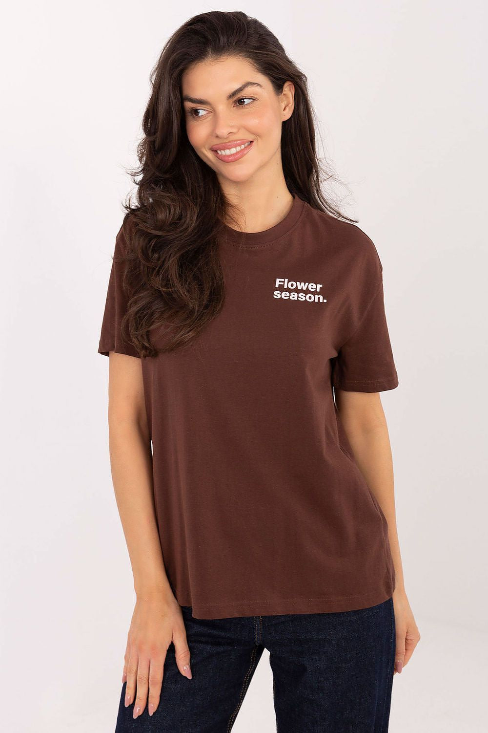 Marrone / XS T-shirt da donna in cotone - 221940