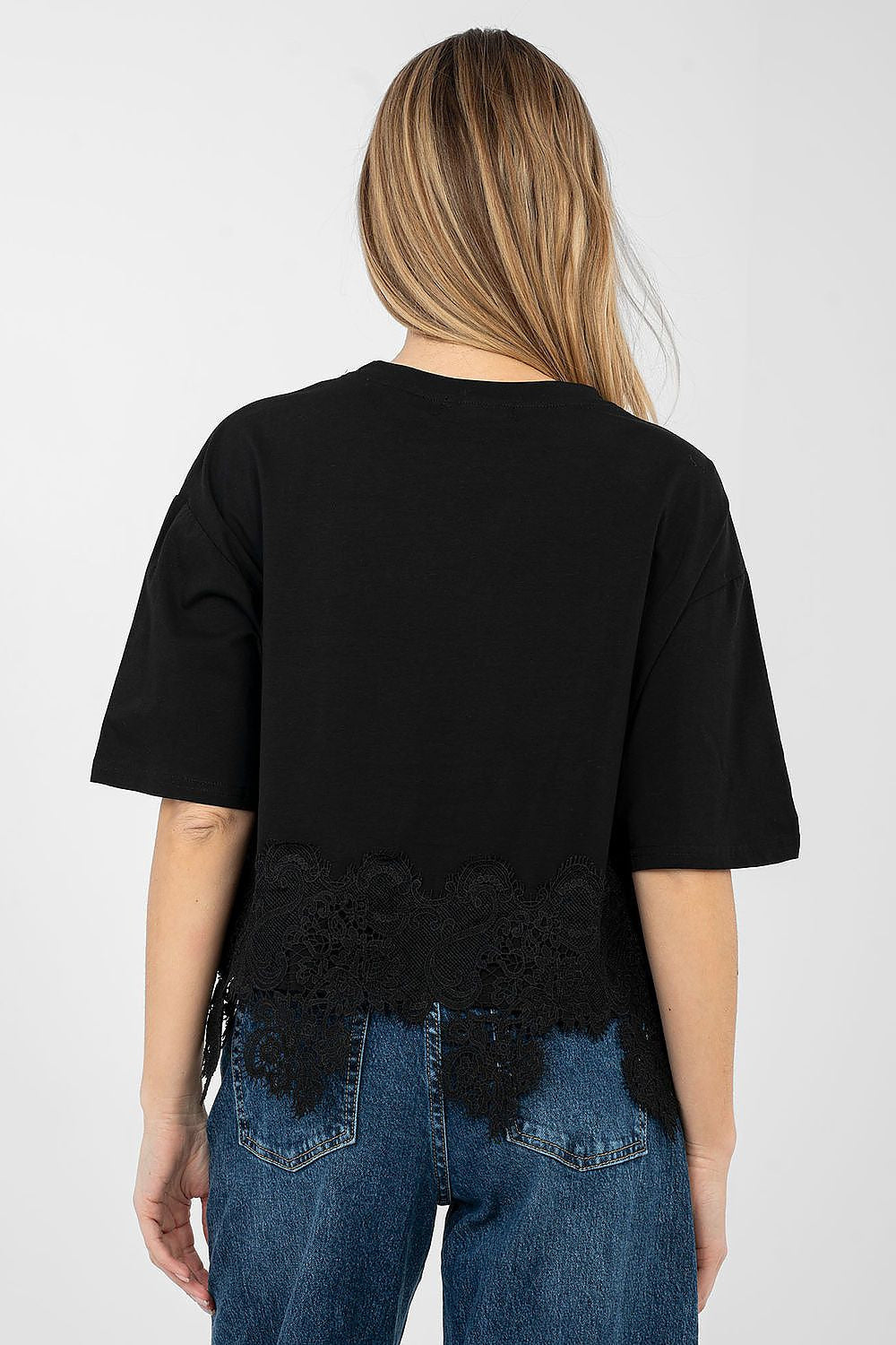 T-shirt donna in cotone elasticizzato - 223735
