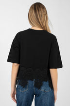 T-shirt donna in cotone elasticizzato - 223735