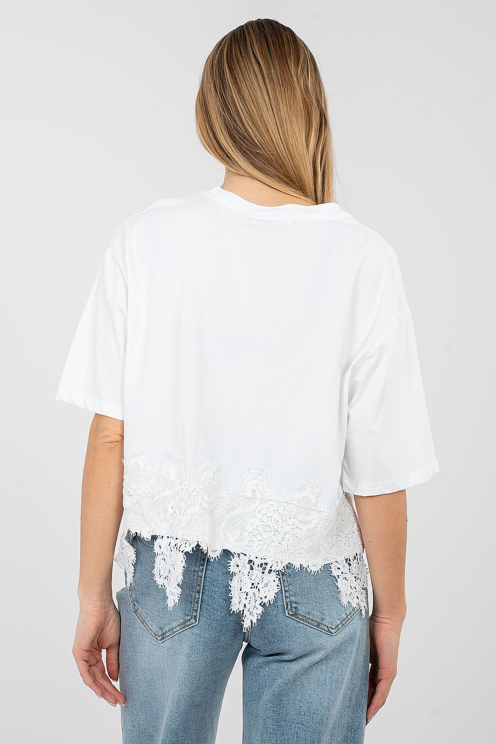T-shirt donna in cotone elasticizzato - 223735