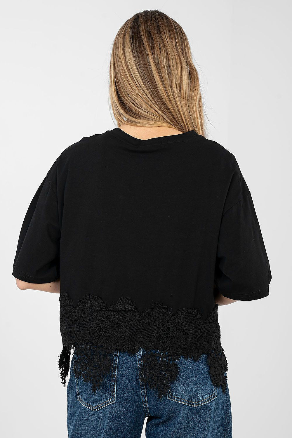 T-shirt da donna in cotone elasticizzato - 223737