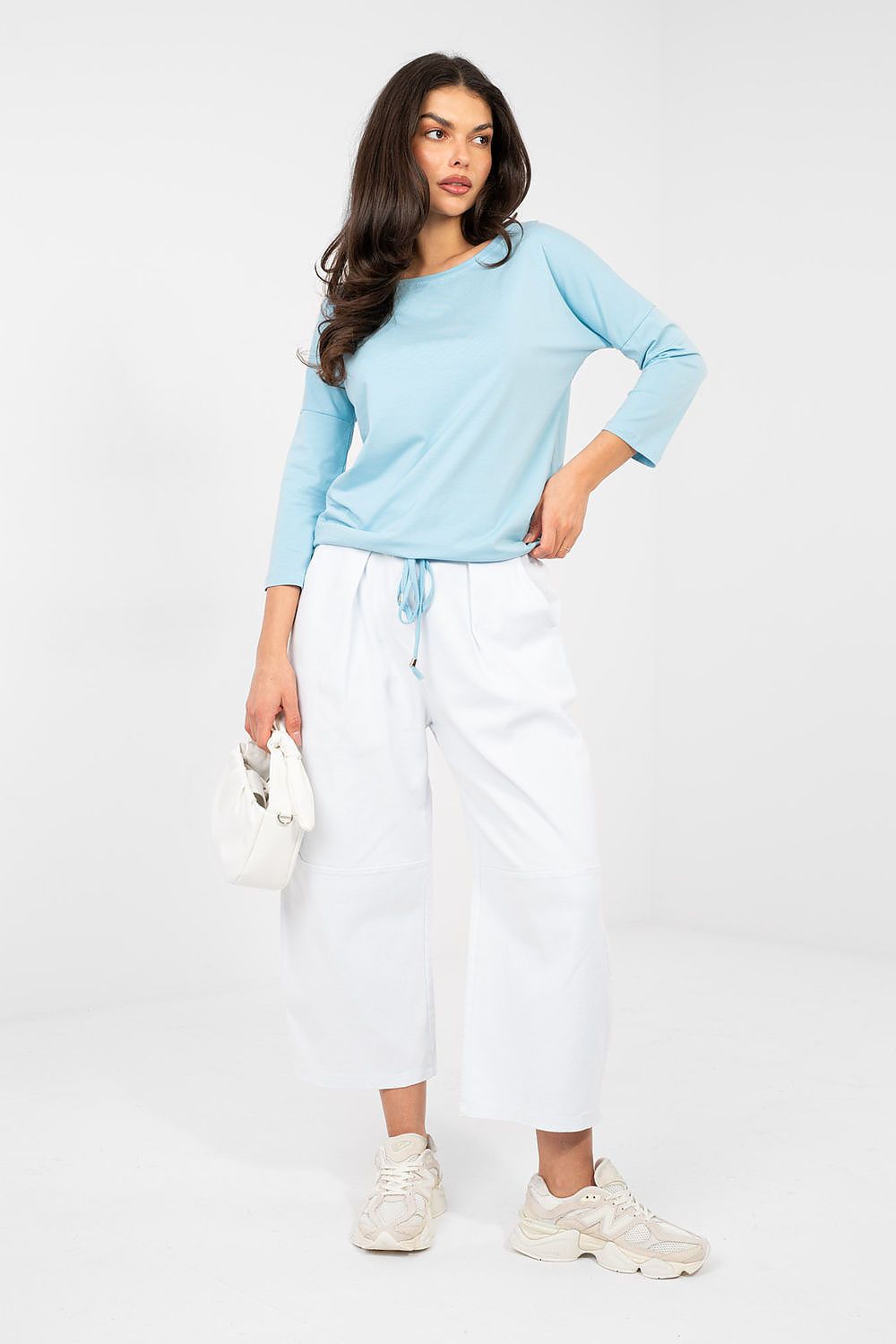 T-shirt da donna in cotone manica 3/4 - 224947