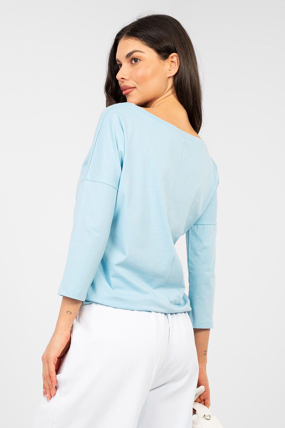 T-shirt da donna in cotone manica 3/4 - 224947