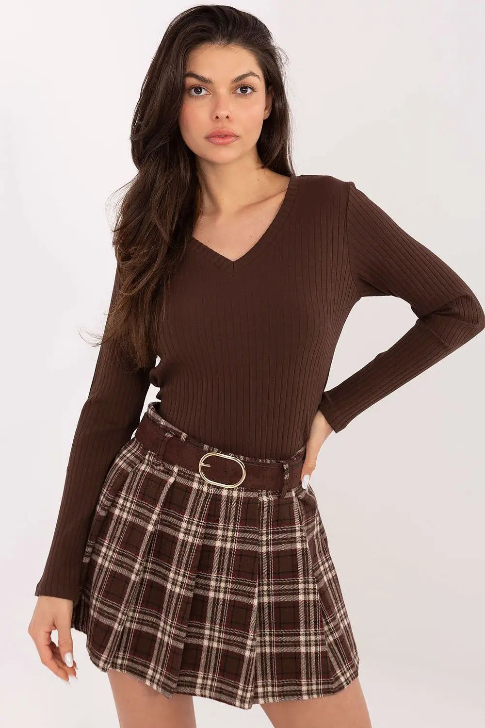 T-shirt donna in cotone a e V - 221814