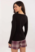 T-shirt donna in cotone a e V - 221814