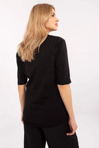 T-shirt donna in cotone elasticizzato - 208570