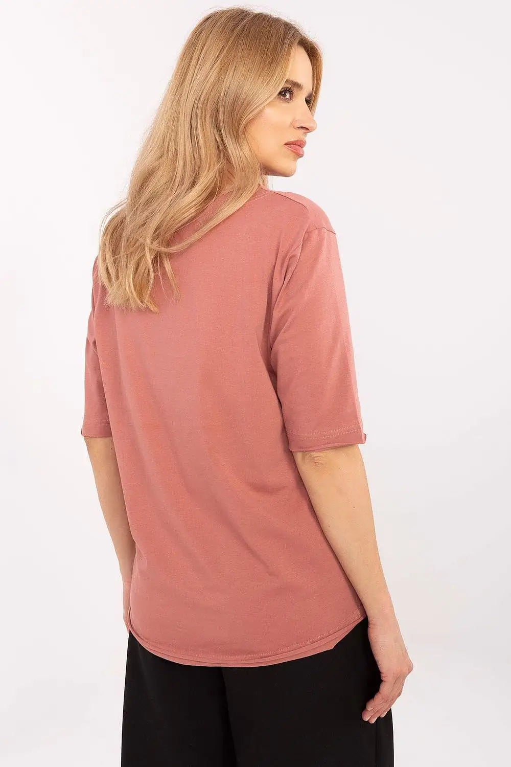 T-shirt donna in cotone elasticizzato - 208570
