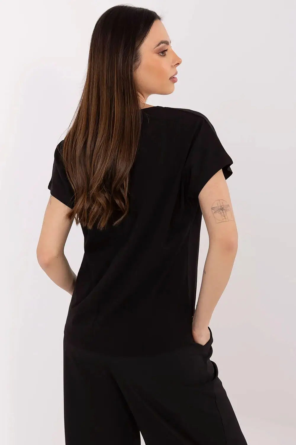 T-shirt donna in cotone elasticizzato - 213101