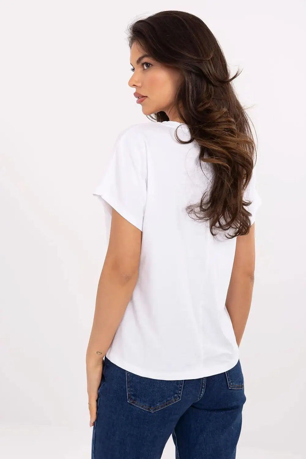 T-shirt donna in cotone elasticizzato - 213101