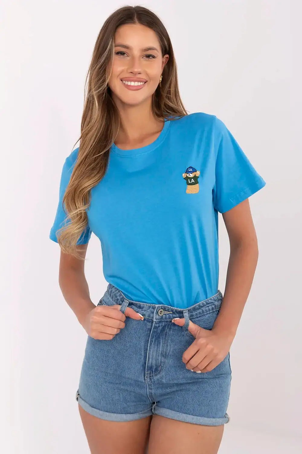 T-shirt donna in cotone elasticizzato - 213110