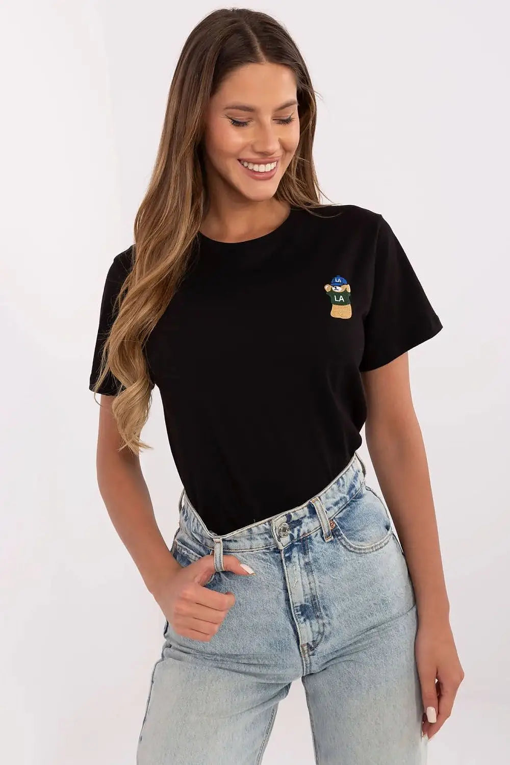 T-shirt donna in cotone elasticizzato - 213110