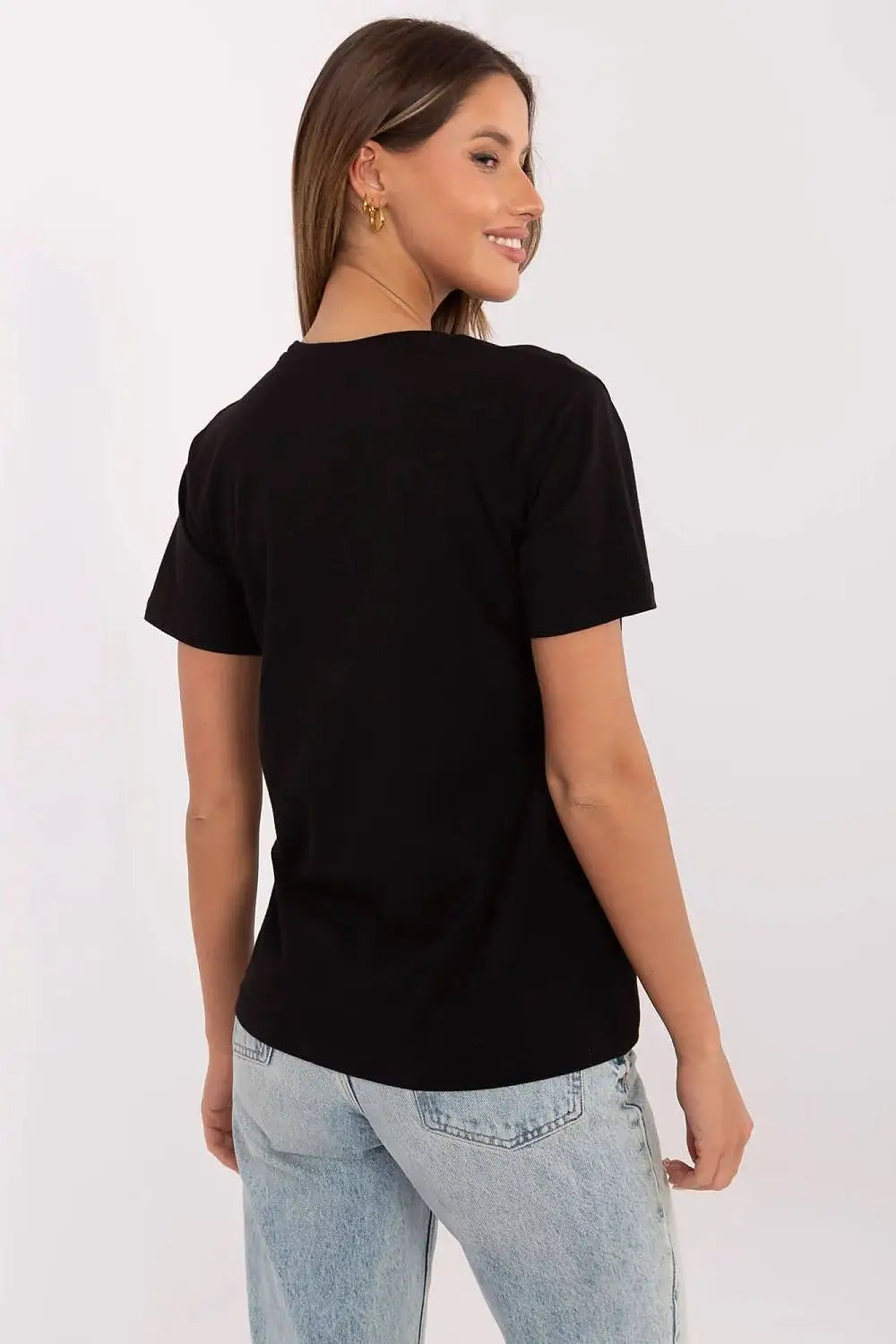 T-shirt donna in cotone elasticizzato - 213110
