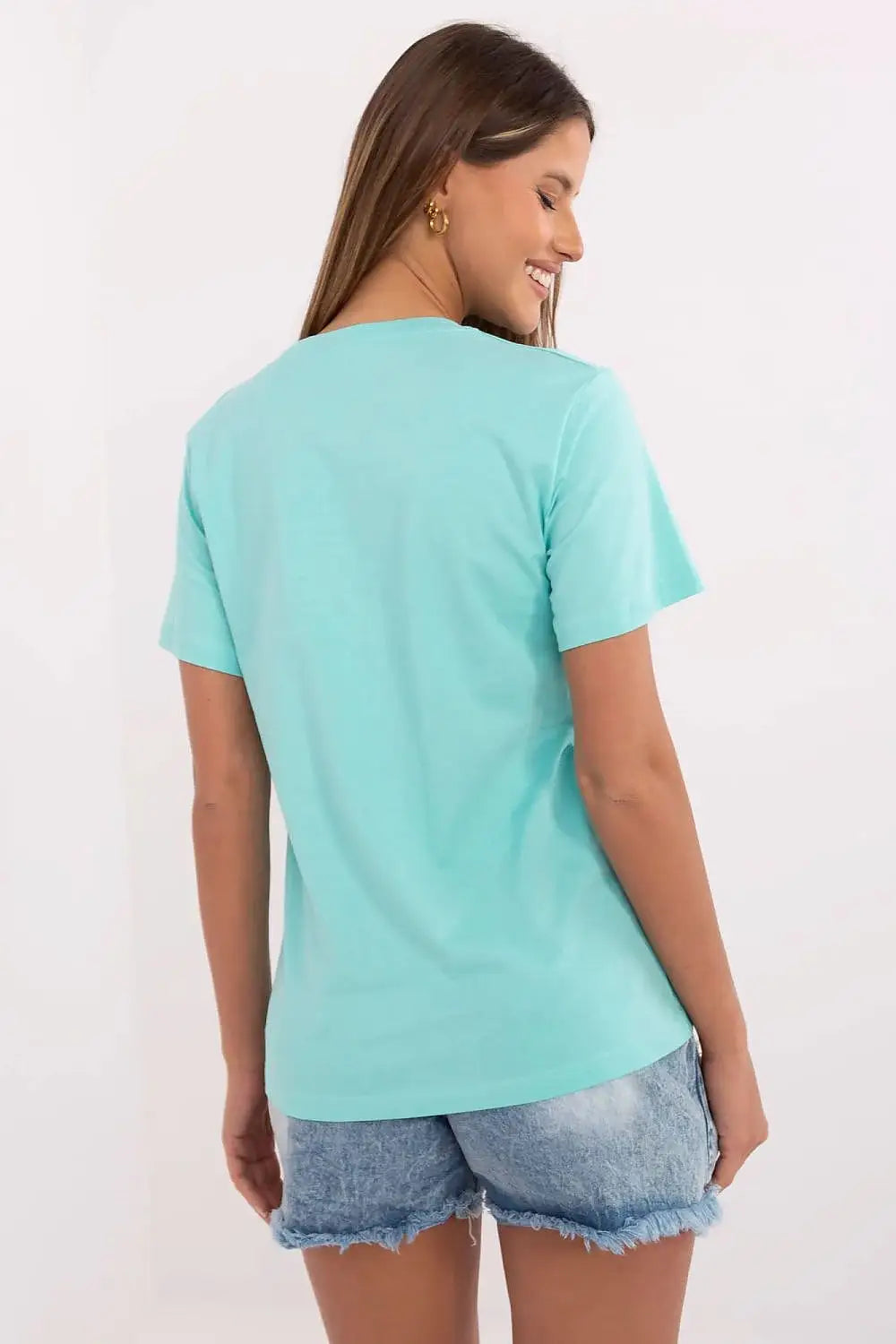 T-shirt donna in cotone elasticizzato - 213110