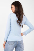 T-shirt elasticizzata scollo a V - 223494