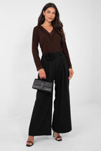 T-shirt elasticizzata scollo a V - 223494