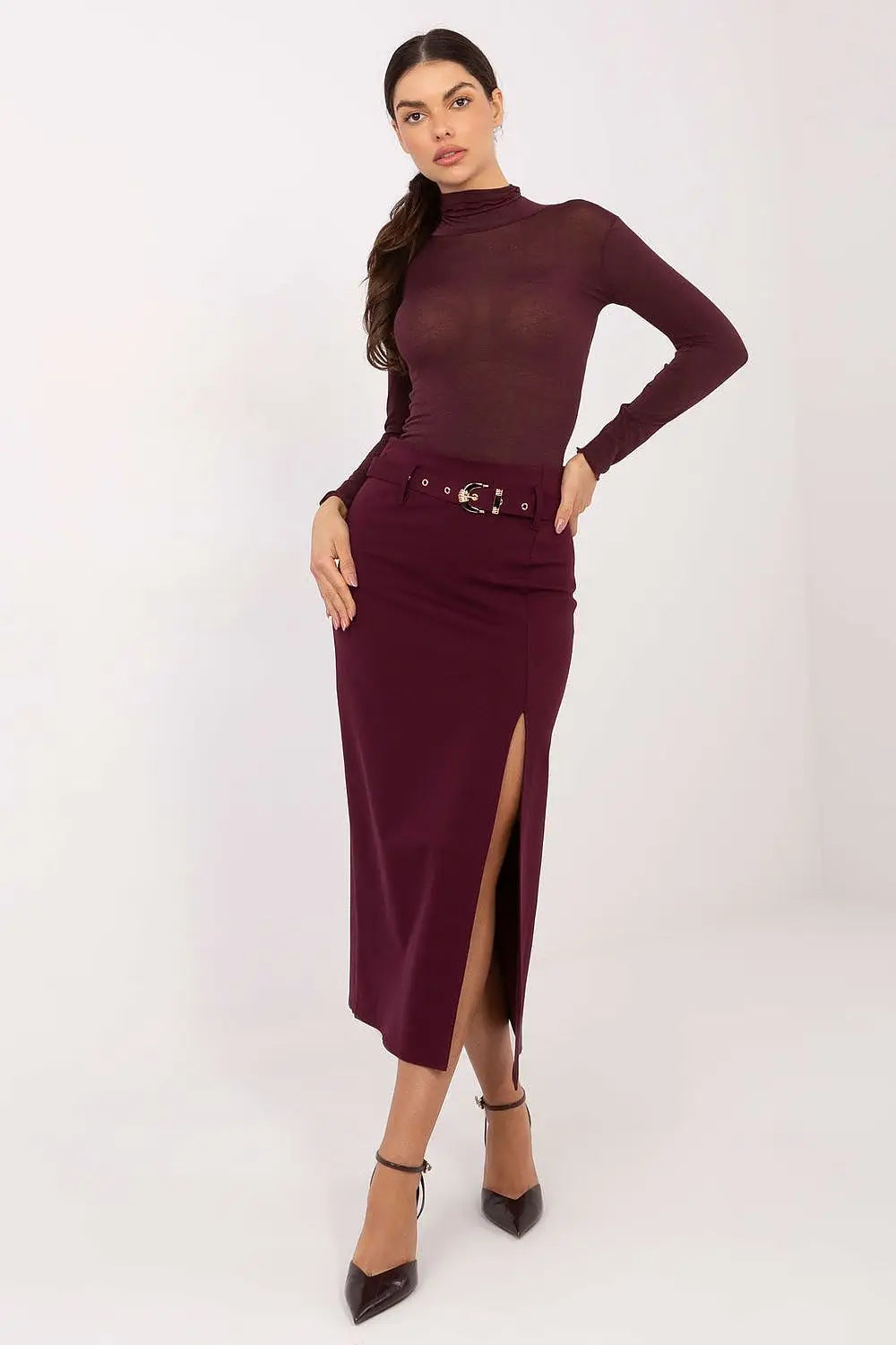 T-shirt in viscosa e cashmere alto - 221350