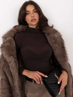 T-shirt in viscosa e cashmere collo alto - 221350