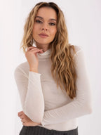 T-shirt in viscosa e cashmere collo alto - 221350