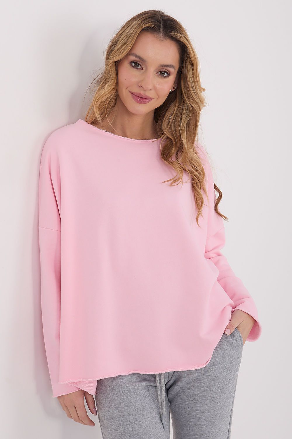 T-shirt oversize in cotone elasticizzato - 223323