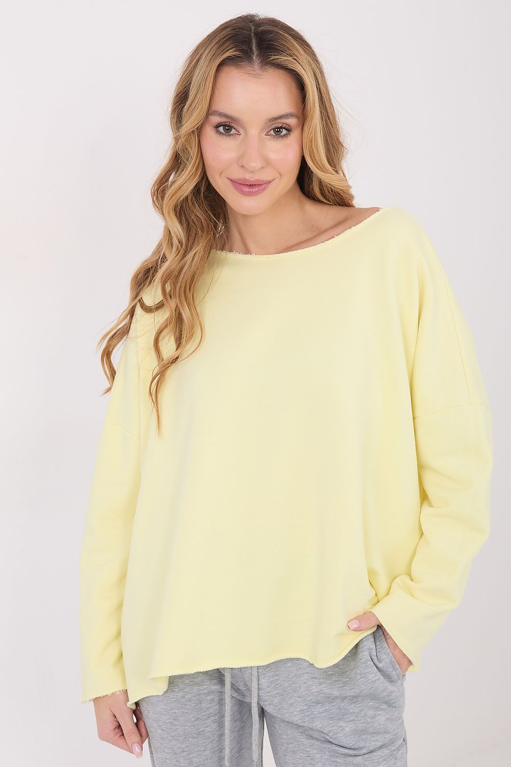 T-shirt oversize in cotone elasticizzato - 223323