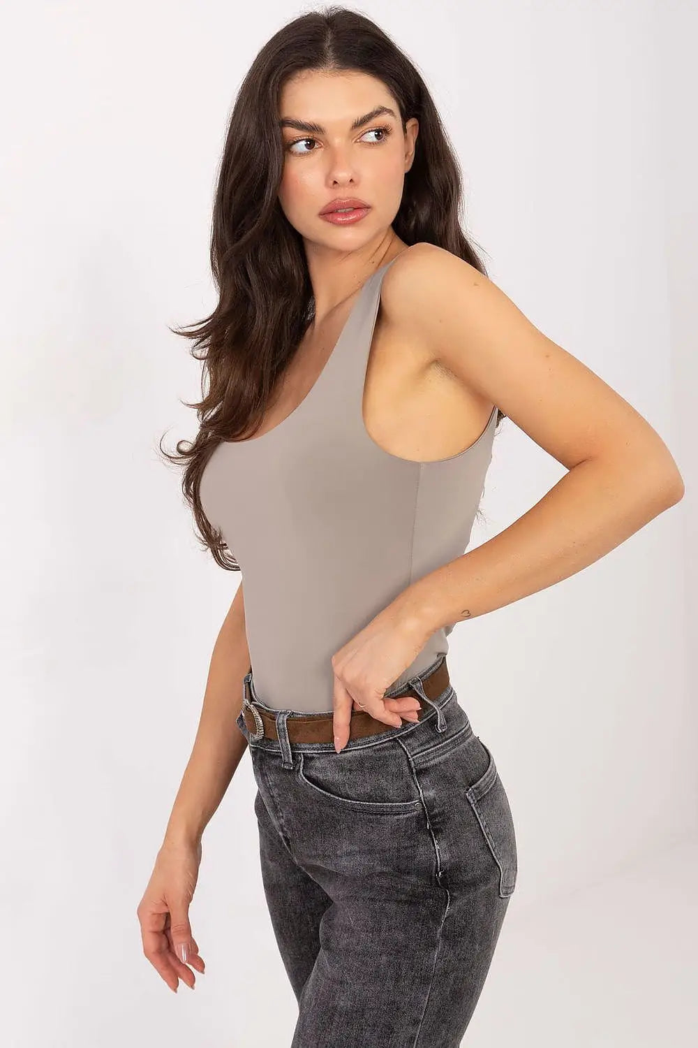 Top basic da donna in con quadro - 221949