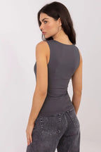 Top basic da donna in con quadro - 221949