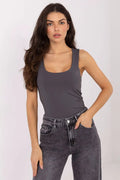 Top basic da donna in con quadro - 221949