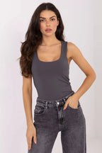 Top basic da donna in con quadro - 221949