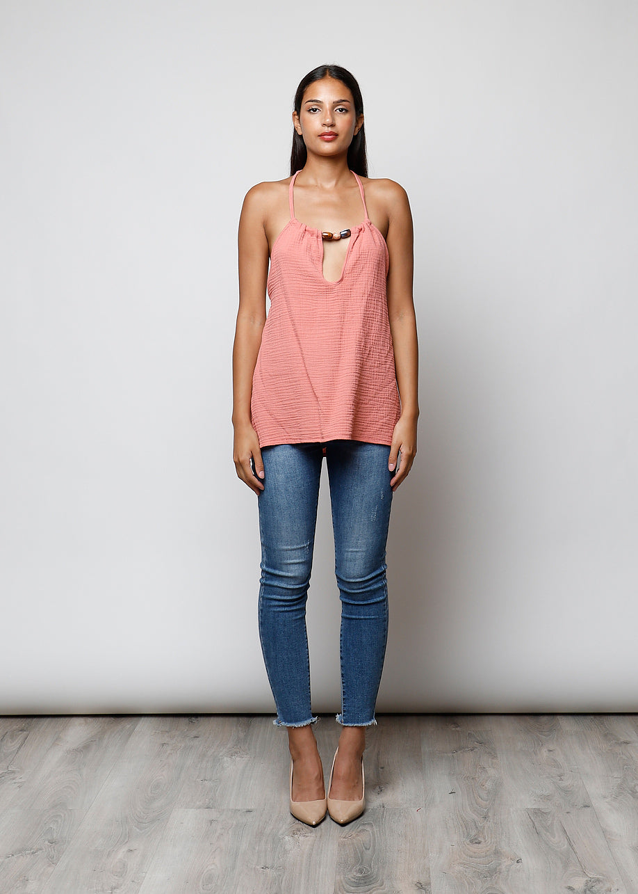 Top con perline - 0173
