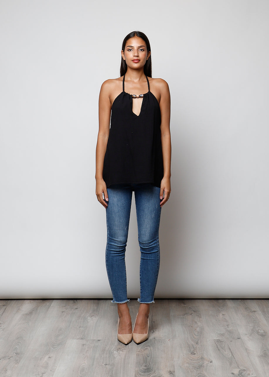 Top con perline - 0173