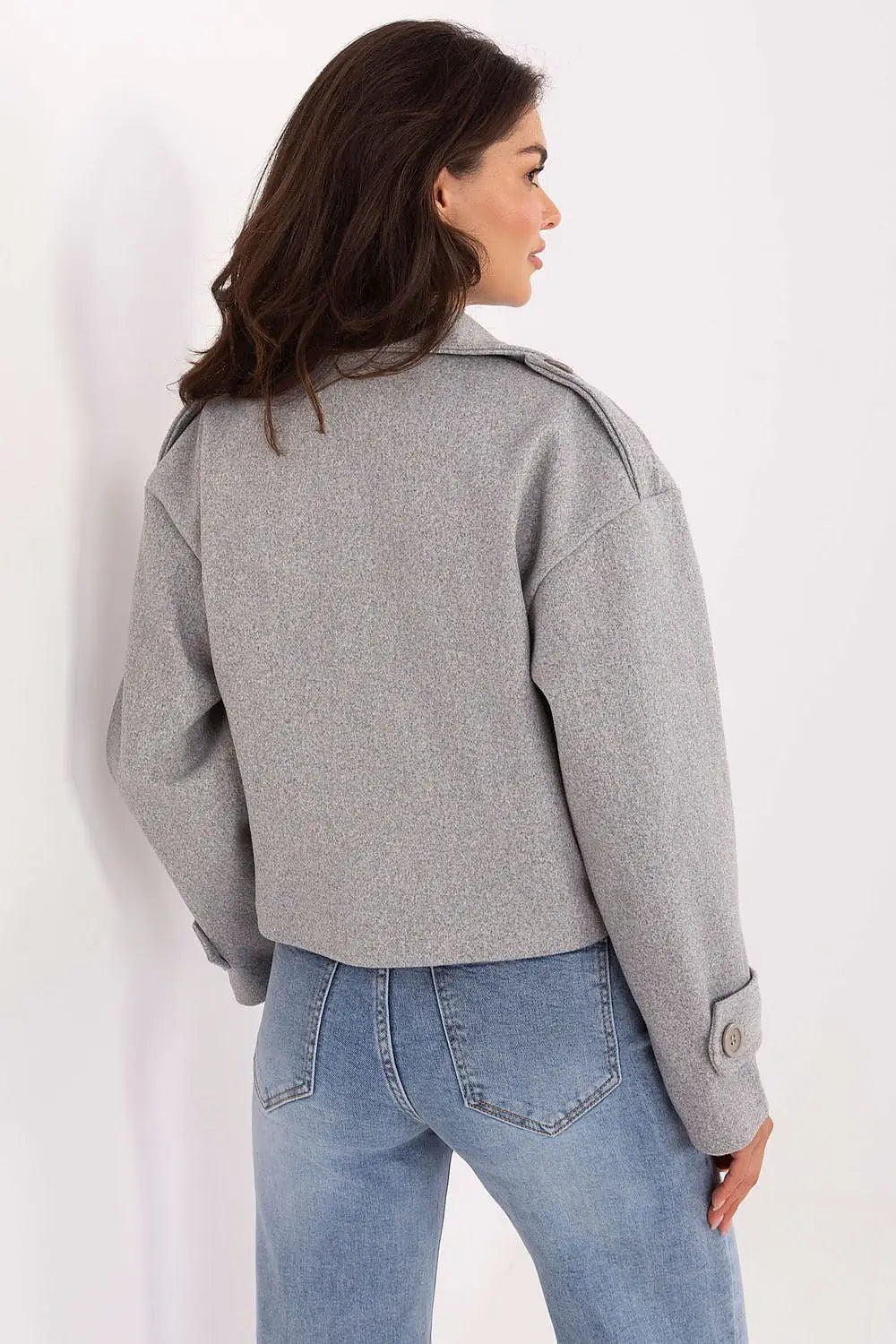 Trench corto da donna in ecopelle - 217551