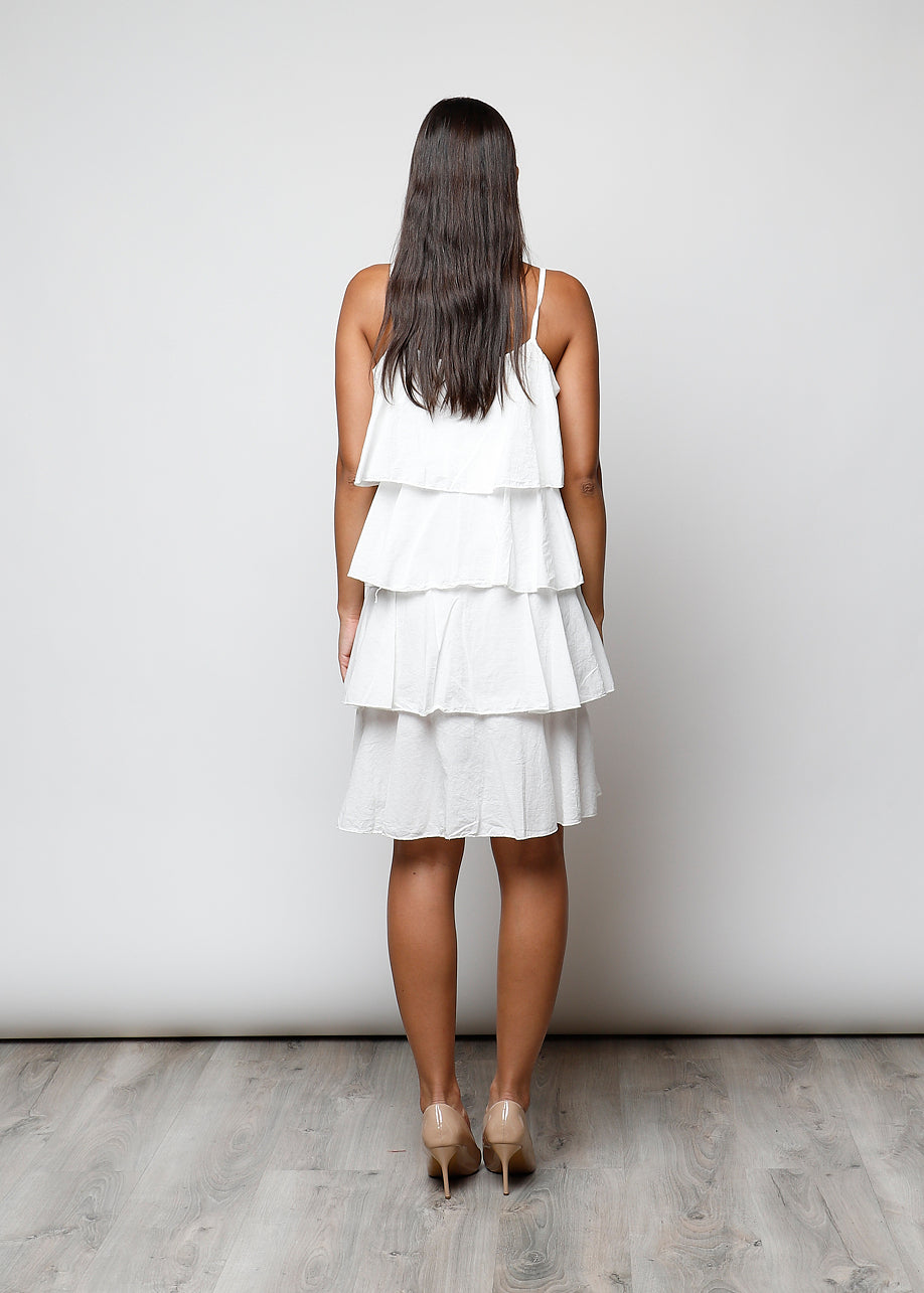 100% Cotton Ruffle Dress - 25552