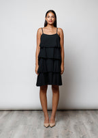 Abito con balze in 100% cotone - 25552
