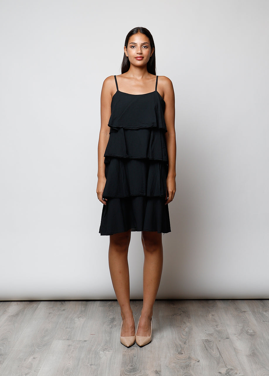 Abito con balze in 100% cotone - 25552