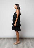 Abito con balze in 100% cotone - 25552