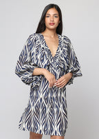 Short viscose dress