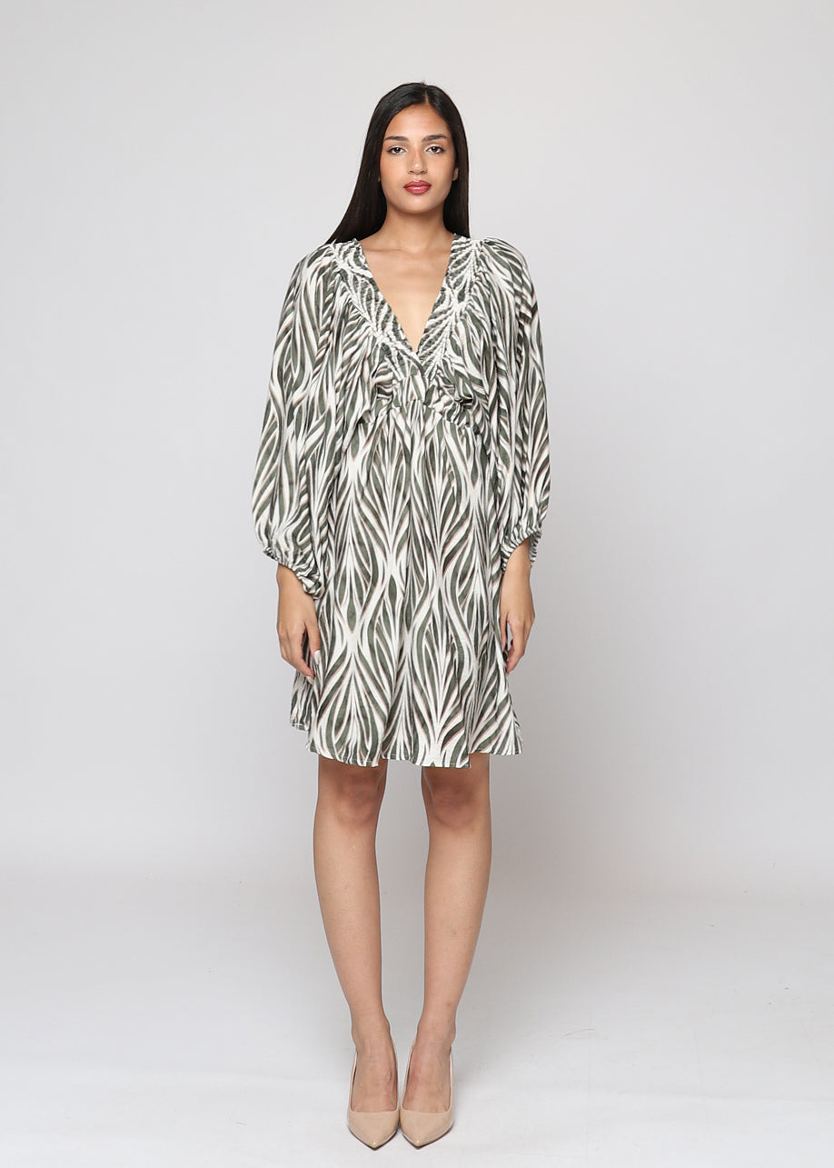Short viscose dress
