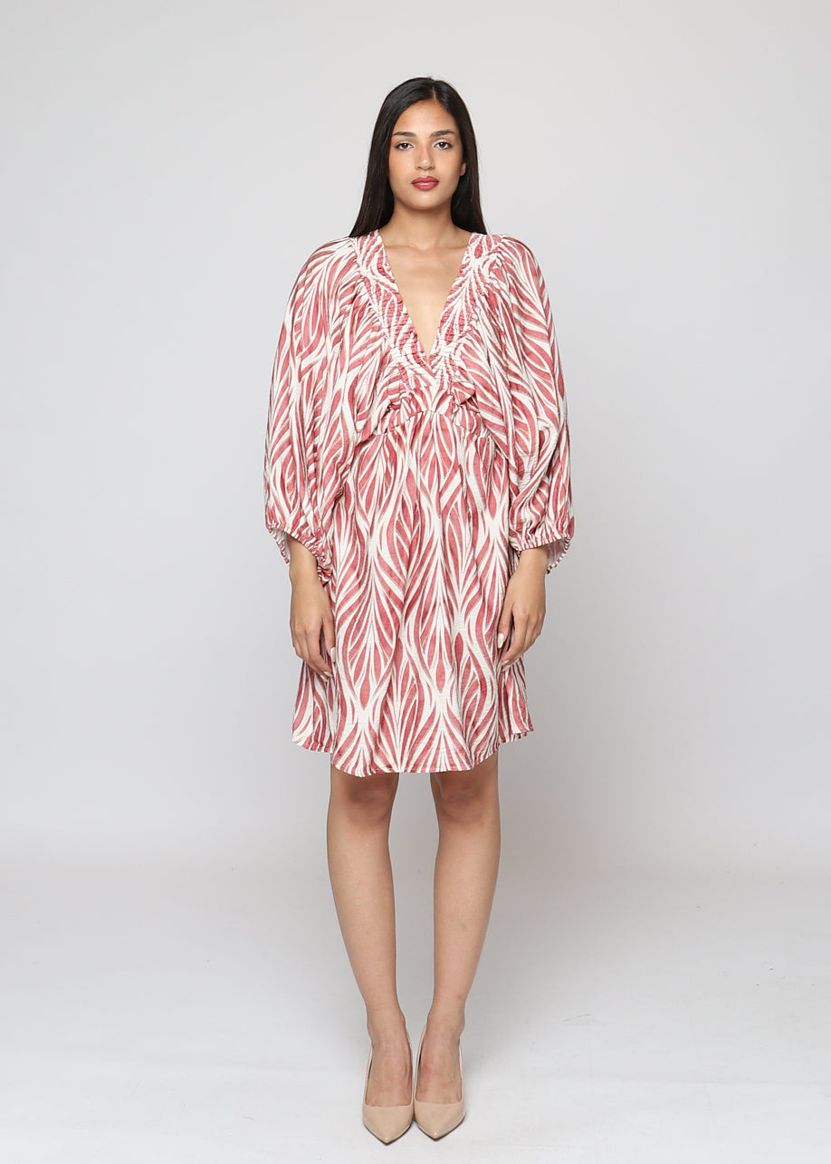 Short viscose dress