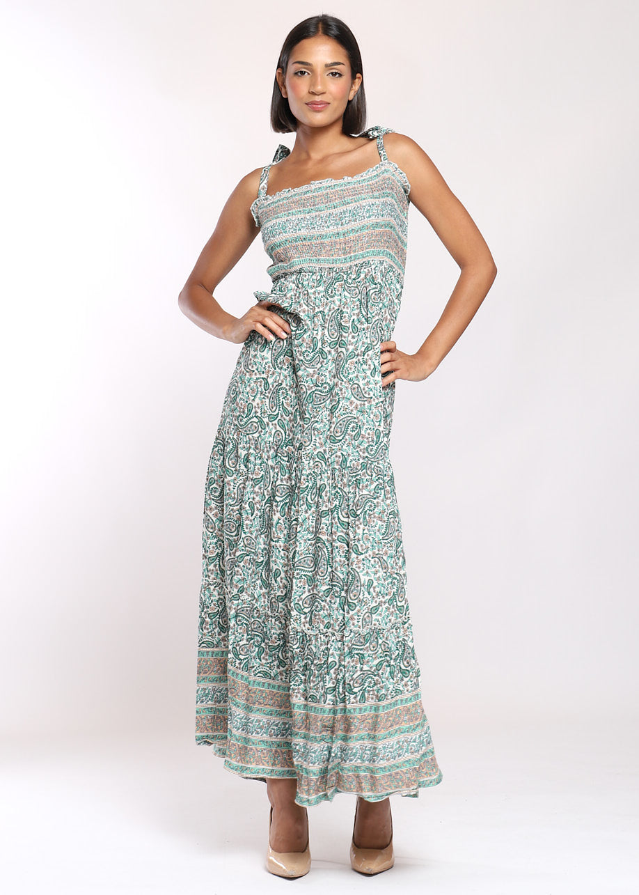 Vestito lungo spallino