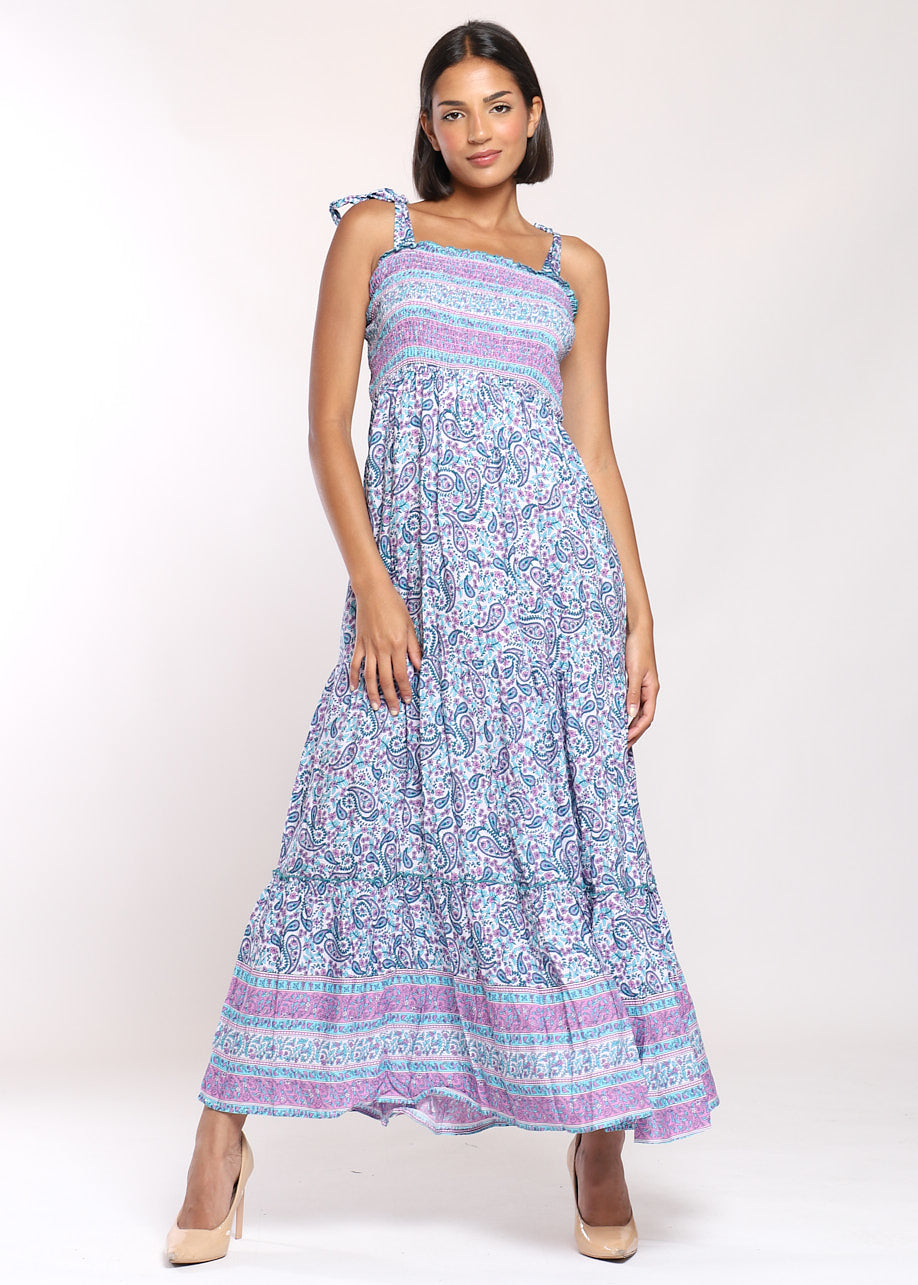 Vestito lungo spallino