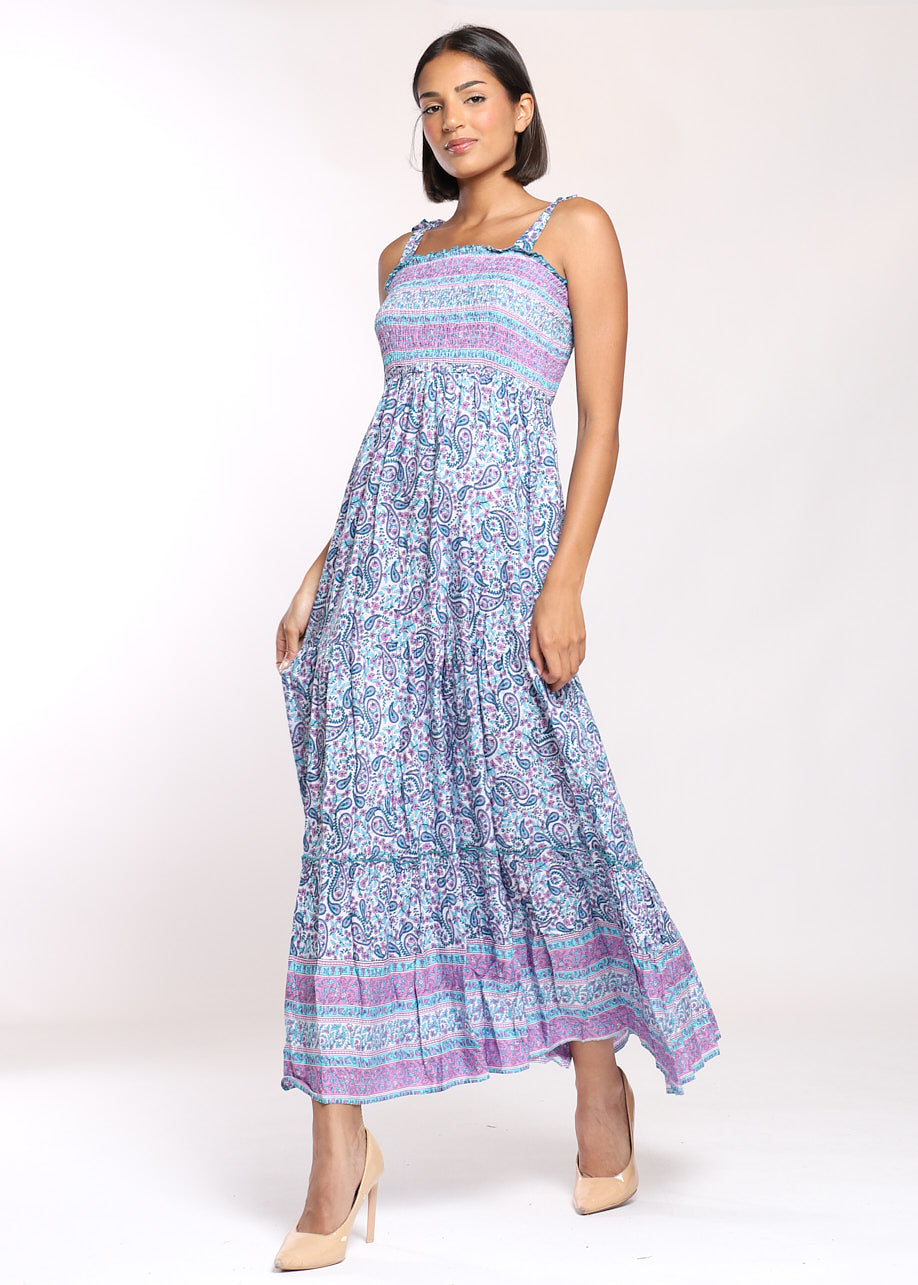 Vestito lungo spallino