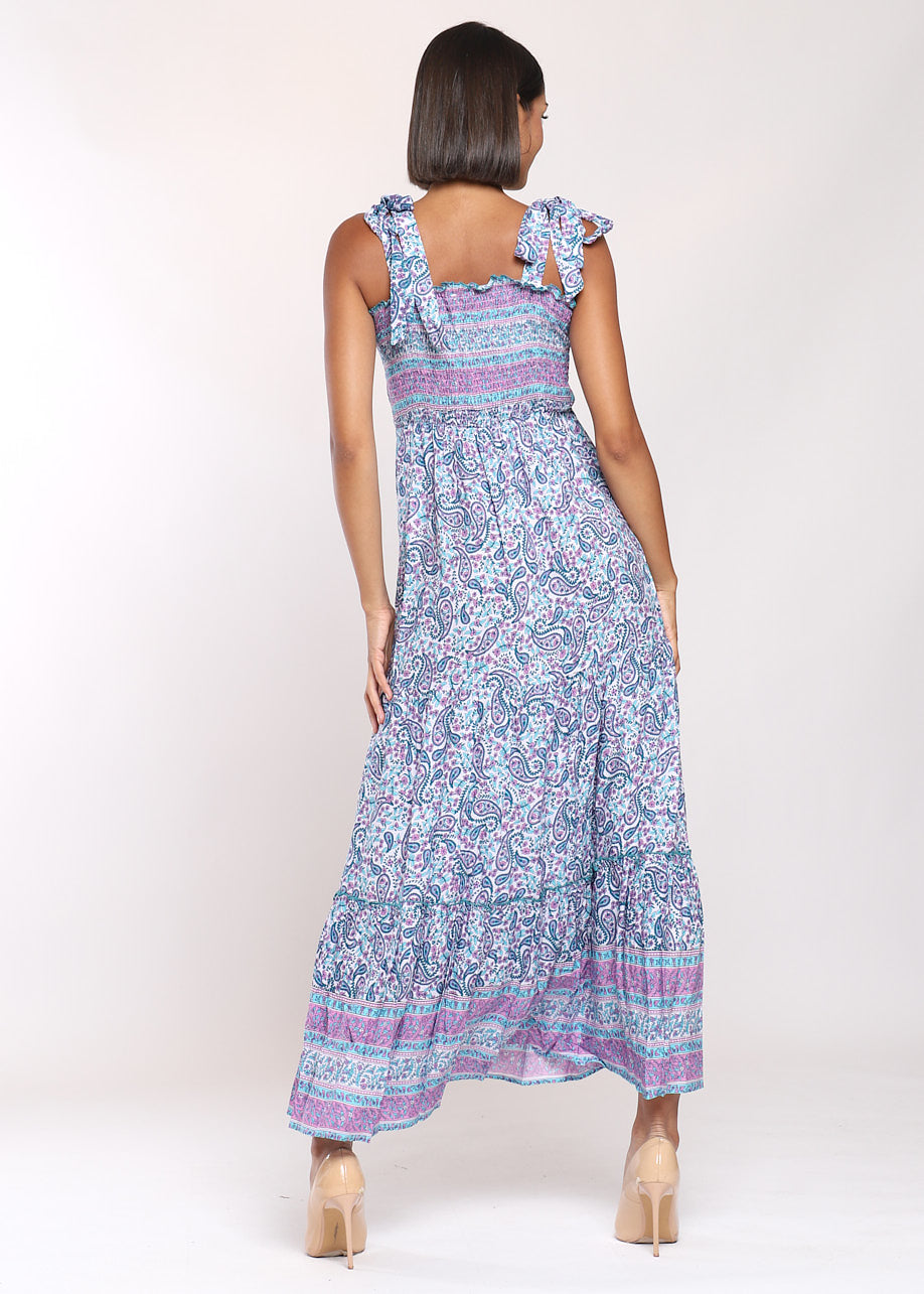 Vestito lungo spallino