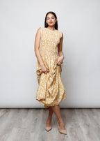 Sleeveless viscose dress