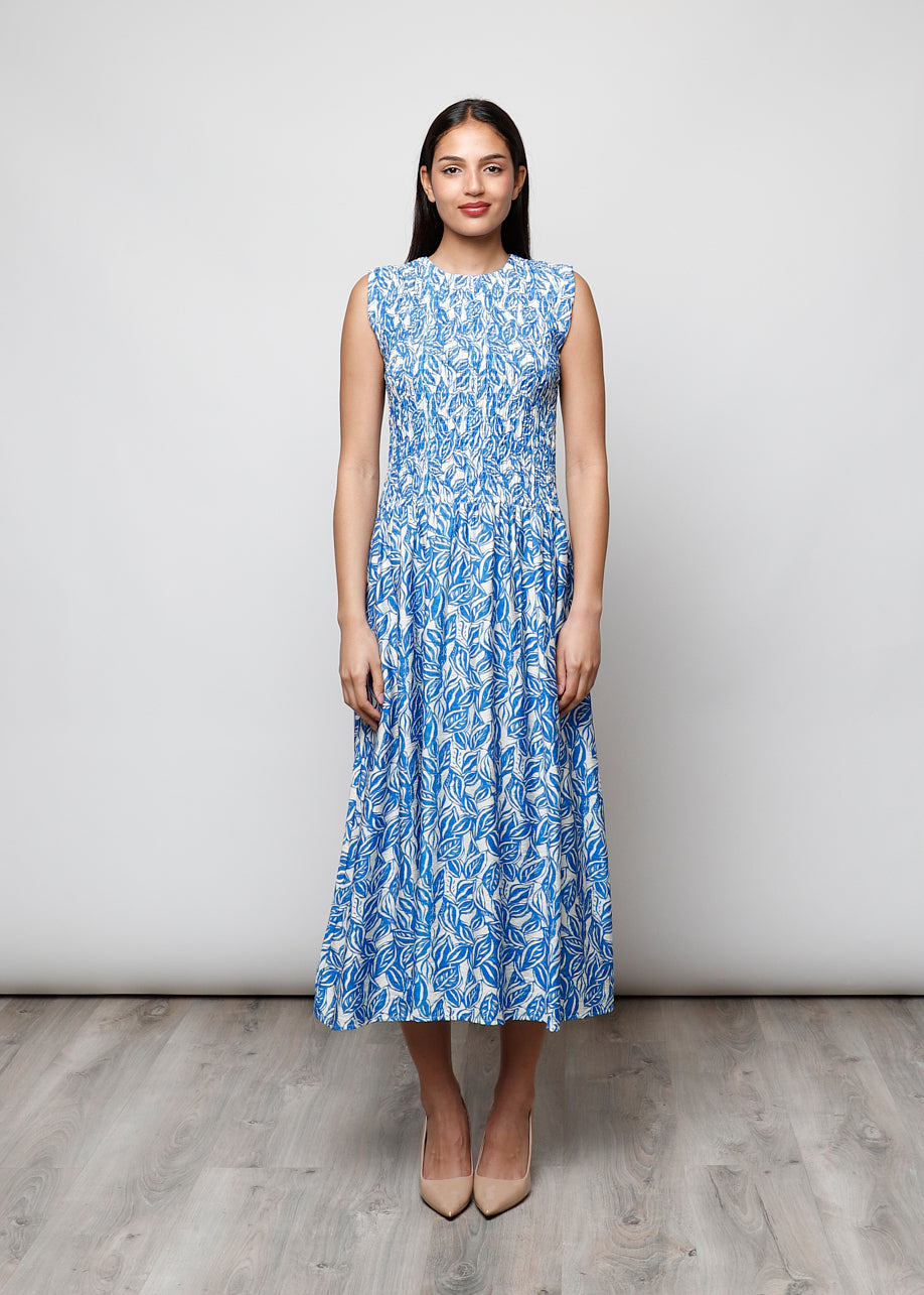 Sleeveless viscose dress