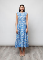 Sleeveless viscose dress