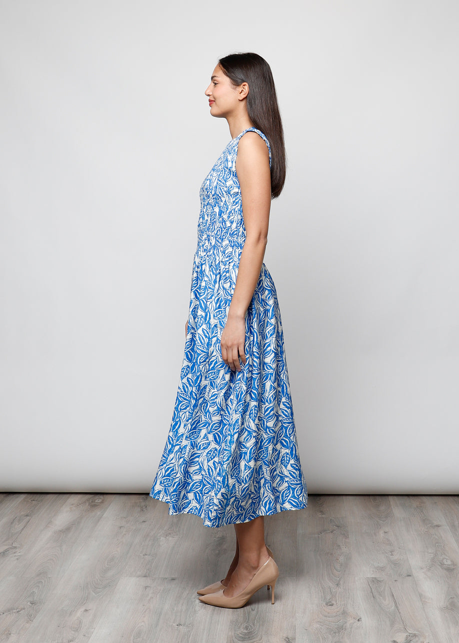 Sleeveless viscose dress