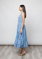 Sleeveless viscose dress