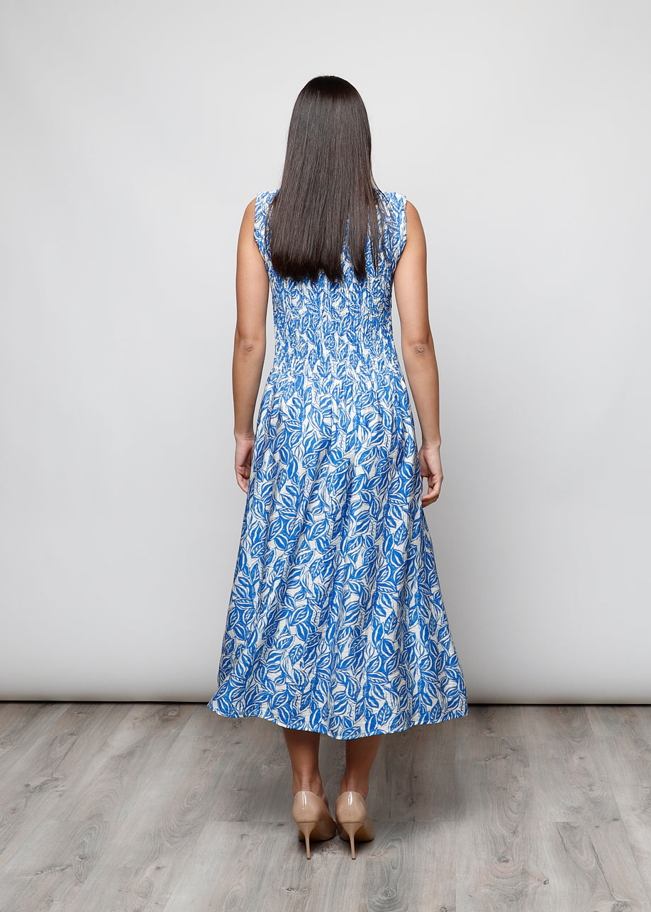 Sleeveless viscose dress