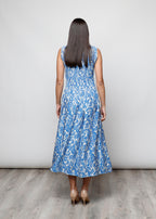 Sleeveless viscose dress