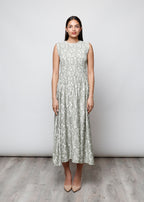 Sleeveless viscose dress